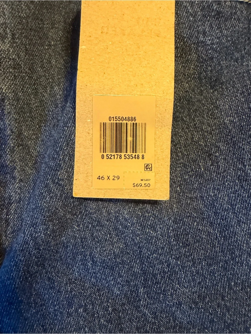 LEVI STRAUSS Men‎ 550 Relaxed Fit 100% Cotton Denim Jeans - 46x39 Dark Blue